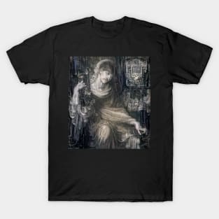 In the Search for Immortality. Rossetti VS H.R. Giger. T-Shirt